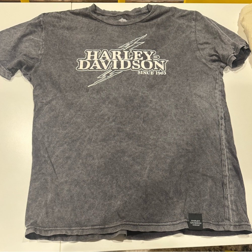 Harley-Davidson Mens Museum Charcoal Tee